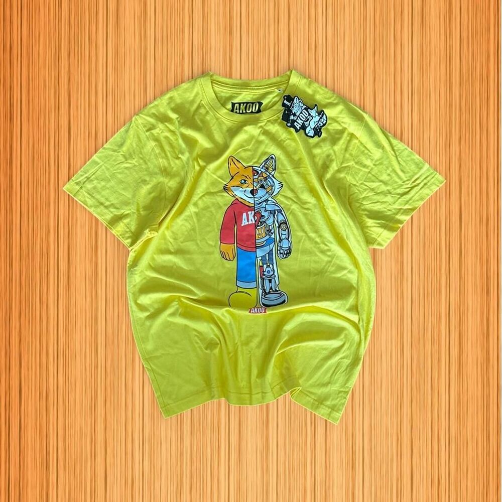 AKOO Squad Empire Yellow Graphic T-Shirt NWT